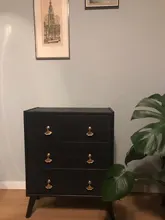 Cabinet Drawer Pulls-Knobs Furniture Dresser Wardrobe Cupboard Leaf Brass-Handles Gold