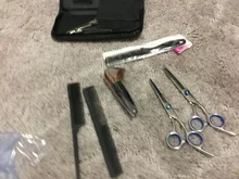 Profesional Kit de tijeras de peluquería corte de pelo tijeras Barber Salon de peluquería herramienta Peine. Cabo de corte de pelo peine conjunto