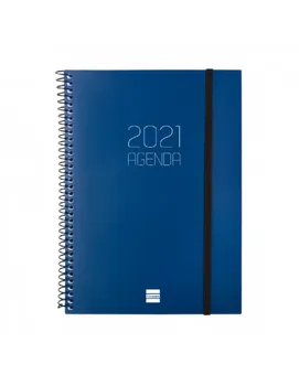 

Annual spiral AGENDA OPAQUE E10 SV VERT.2021 blue +