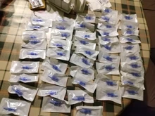 Jeringuilla con microagujas para tatuaje, cartucho derma pen, pluma meso de belleza, 100 unidades