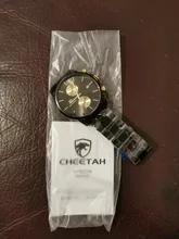 CHEETAH-reloj de hombre negro, de cuarzo y resistente al agua, cronógrafo cronógrafo para hombre, cronógrafo de pulsera para hombre, resistente al agua, marca de lujo