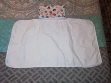 [Littles & Bloomz]-alfombrilla de pañales de viaje compacta y lavable portátil para bebé, para cambiar pañales suelo impermeable