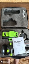 Huepar Nivel Láser de Línea Cruzada 4D de 16 Líneas Línea de Haz Verde con Batería de Iones de Litio Para Piso de Baldosas Multifunción & Control Remoto