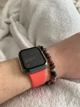 Correa de silicona para Apple Watch, 38mm/42mm, pulsera deportiva de 44mm y 40mm, correa de goma para apple watch 5 4 3 2 1