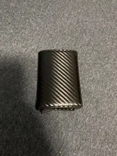 DIENQI-Billeteras de fibra de carbono para hombre Rfid, color negro mágico, triple, de cuero, delgada, monedero