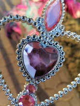 Juego de 2 unidades de accesorios para Cosplay de princesa Elsa, Tiaras y varita mágica para niña, accesorios para el cabello para niña