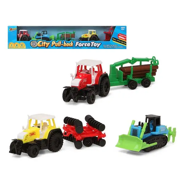Автомобильный игровой набор трактор 119503(3 шт