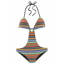 Bañador de LICRA de surf para mujer, traje de baño de una pieza con cremallera y escote en v profundo, estampado de manga larga en negro y blanco, 2020