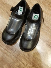 Rimocy-zapatos de tacón alto para Mujer, calzado de charol a la moda, con plataforma y punta redonda, zapatos Mary Jane, color negro, novedad de 2021