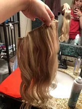 VeSunny línea de pescado de Halo extensiones de cabello humano Real de una pieza de hilo Invisible de la trama del pelo con dos Clips hecha a máquina del pelo Remy