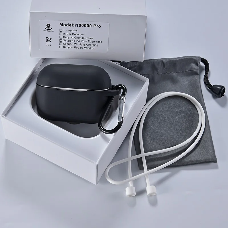 Black Kits I100000 Pro TWS gps беспроводной Bluetooth наушники супер бас наушники i100000 TWS PK i500 i9000 I90000 MAX TWS - Цвет: Black Kits