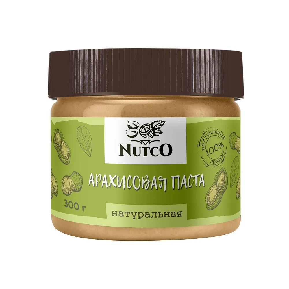 Арахисовая паста NUTCO натуральная 300 гр. | Продукты