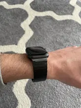 Correa de acero inoxidable para Apple Watch, banda de 44mm y 40mm para iWatch de 42mm/38mm, pulsera de Metal de mariposa para Apple watch serie 5 4 3 se 6