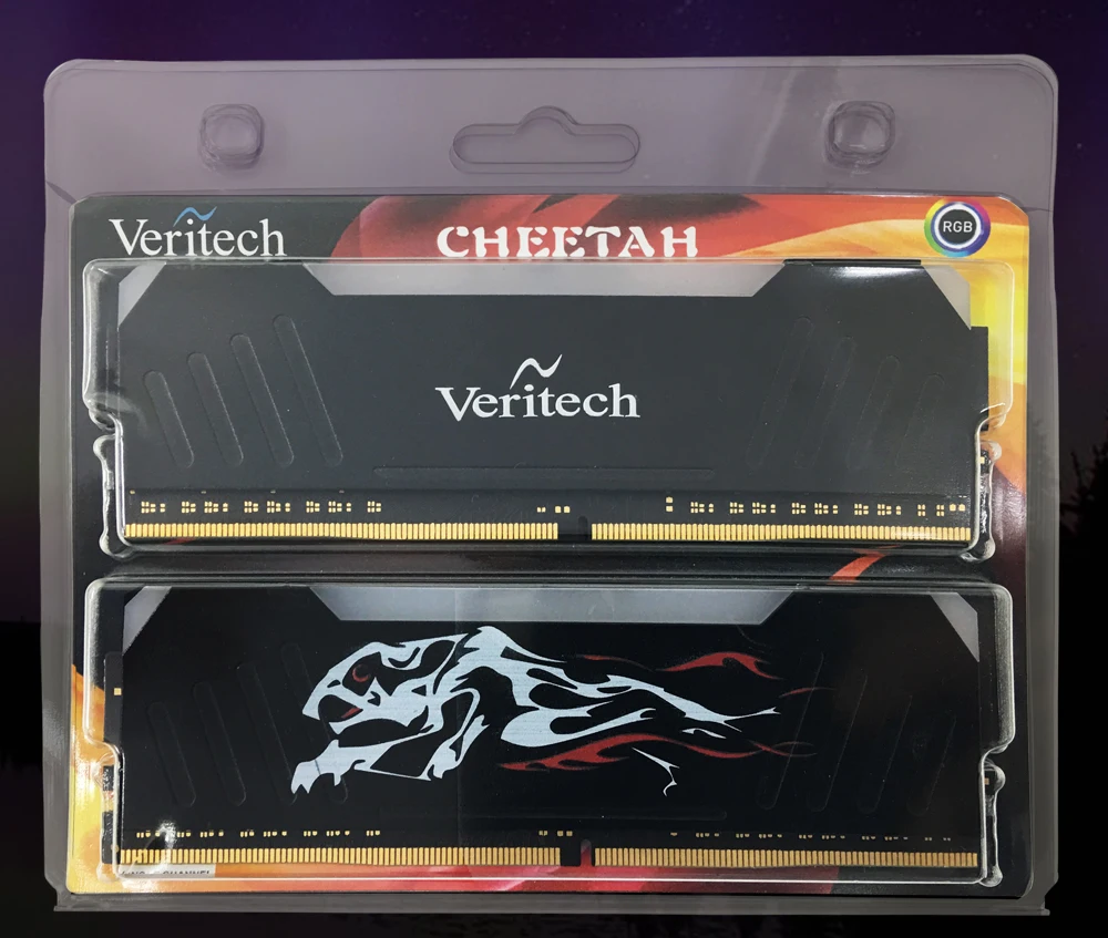 Veritech ddr4 pc4 ram 8GB 3000MHz RGB CHEETAH DIMM Desktop Memory