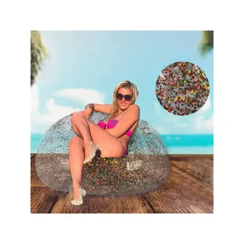 

Inflatable armchair with Golden Glitter