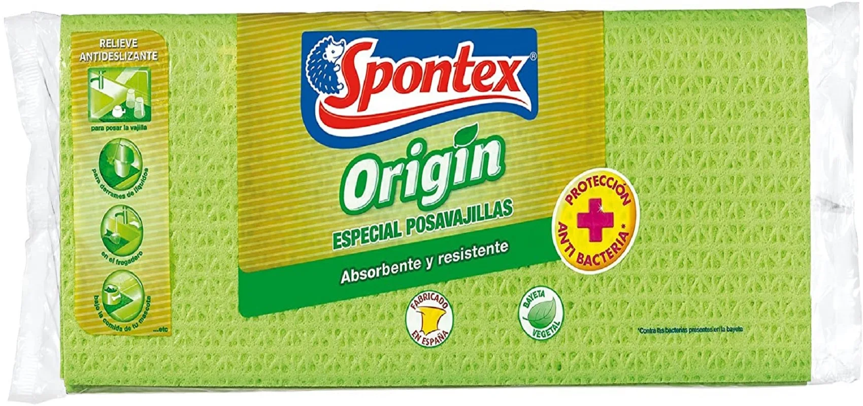 SPONTEX paños de cocina , PACK 2 bayetas absorbentes + 2 esponjas super  absorbentes , productos de limpieza de hogar , limpieza - AliExpress