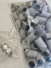 Juego de bandas de lijado de cebra para manicura y pedicura, máquina pulidora eléctrica, removedor de uñas, 1 Juego, #180 #240