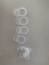 Adaptador de Clip para chupete de bebé, de silicona, multicolor, 5 uds.