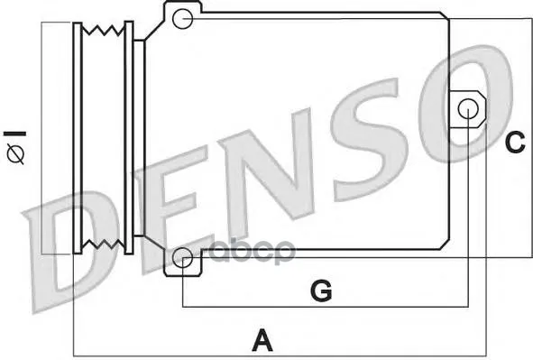 Компрессор Кондиционера Dcp17104 Denso арт. DCP17104