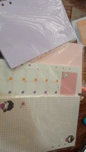 Hojas sueltas Kawaii A5 A6, recambio de papel, carpeta espiral, índice de páginas internas, planificador diario semanal mensual, Agenda, 2021, 45 hojas