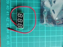 0,28 pulgadas rojo azul Digital Mini pantalla LED módulo DC2.5V-30V DC0-100V del voltímetro del probador de voltaje medidor de contador de Panel de coche de la motocicleta