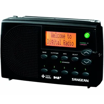 

Sangean dpr-65 black portable digital radio fm with rds and dab + lcd screen rechargeable battery