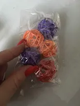 Rattan-Balls Cage-Accessories Parrot Toys Chew-Toys Bird Budgie Parakeet Interactive