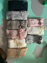 YWHUANSEN-medias de algodón con lazo para niños, pantimedias de bebé de 0 a 10 años, Primavera, Otoño e Invierno