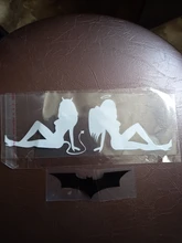 Cover Decals Bumper Sticker Angels Demons Scratches Beauty Car-Styling Personalized Temptation