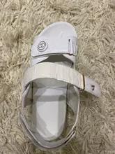 Sandalias de cuero de imitación para mujer, zapatos planos deportivos a la moda, Joker, con plataforma romana Ins, para verano, 2020