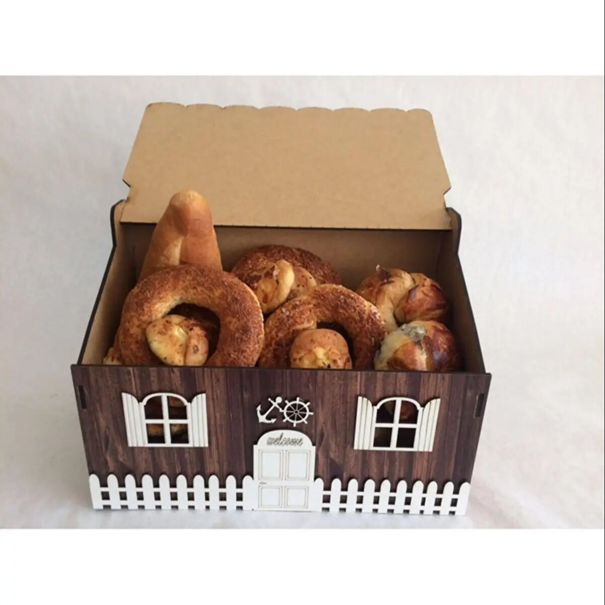 Bread cabinet bread rack kitchen storage bread box croissant cabinet donut kitchenware box cupboard