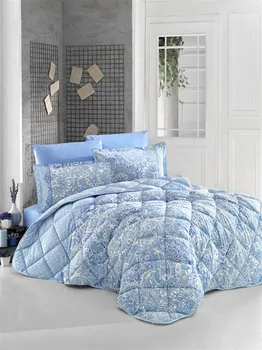 

Romantic and Modern Double Ranforce Sleeping Set Designed from 100% Cotton It consists of 7 pieces (Quilt, sheet, pilowcase (.