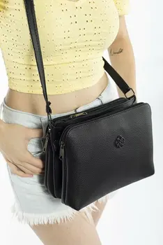 

BEYON WOMEN'S DOUBLE COMPARTMENT CROSS BAG SUITABLE FOR DAILY USE USEFUL CHIC SHAPE BALL DRESS SKIRT SHIRT JEANS