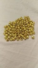 Crafts-Accessories Pendants Jingle-Bells Christmas-Tree-Ornaments Hanging Iron Gold DIY