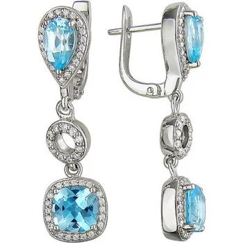 

Esthete earrings with Topaz and cubic zirconia