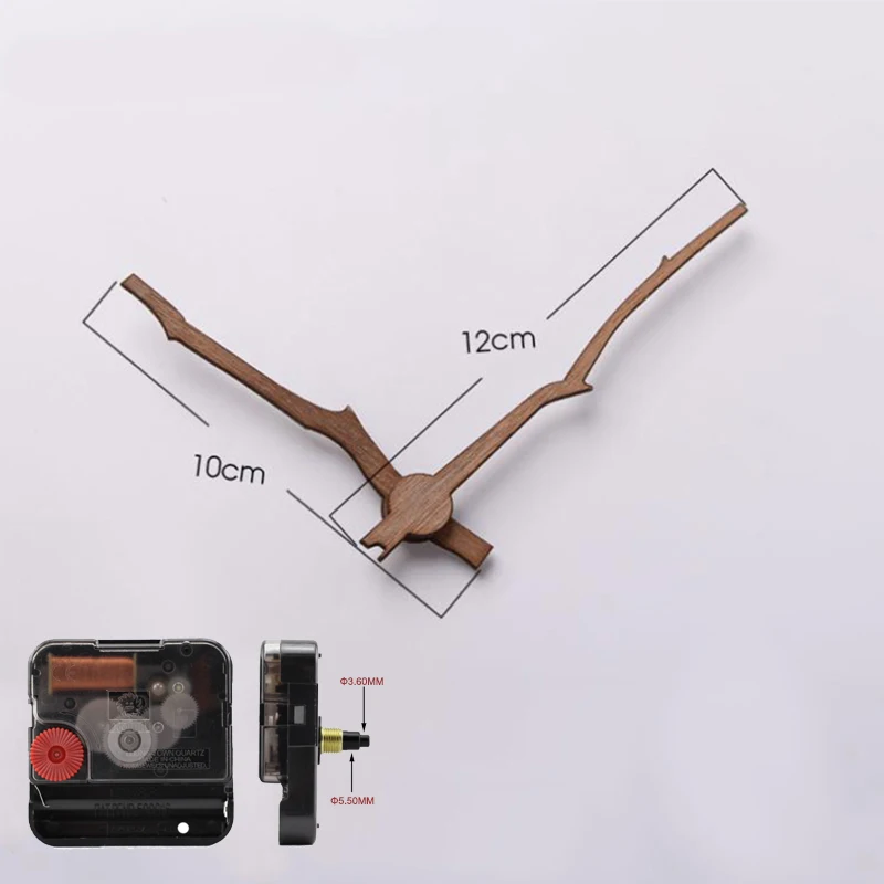 Professional Silent Clock Mechanism Clockwork Practical Seiko Shaft For 3D Wall Clock Walnut Pointer часовой механизм 12inch 