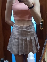 Falda estilo pijo plisada a cuadros para mujer, minifalda de verano, Escuela Japonesa, Kawaii