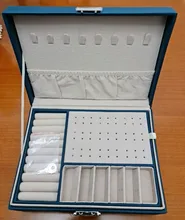 Joyero de terciopelo de doble capa, caja de almacenamiento de joyería europea de cuero de alta capacidad, soporte de joyería de gran espacio, caja de regalo