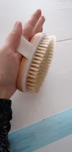 1 Pc seco mojado de cuerpo de piel Natural cepillo de cerdas de cepillo para spa baño masajeador de casa todo el mundo de la tienda
