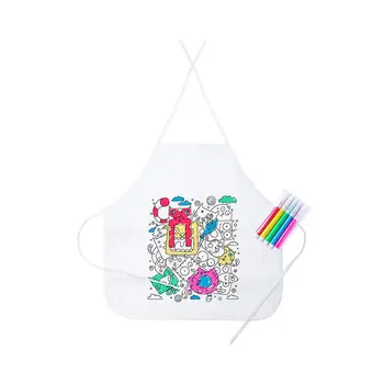 

Apron child/a with 5 markers-Lot Top 10 drives-To deliver a children's guests to the birthday or theme parties
