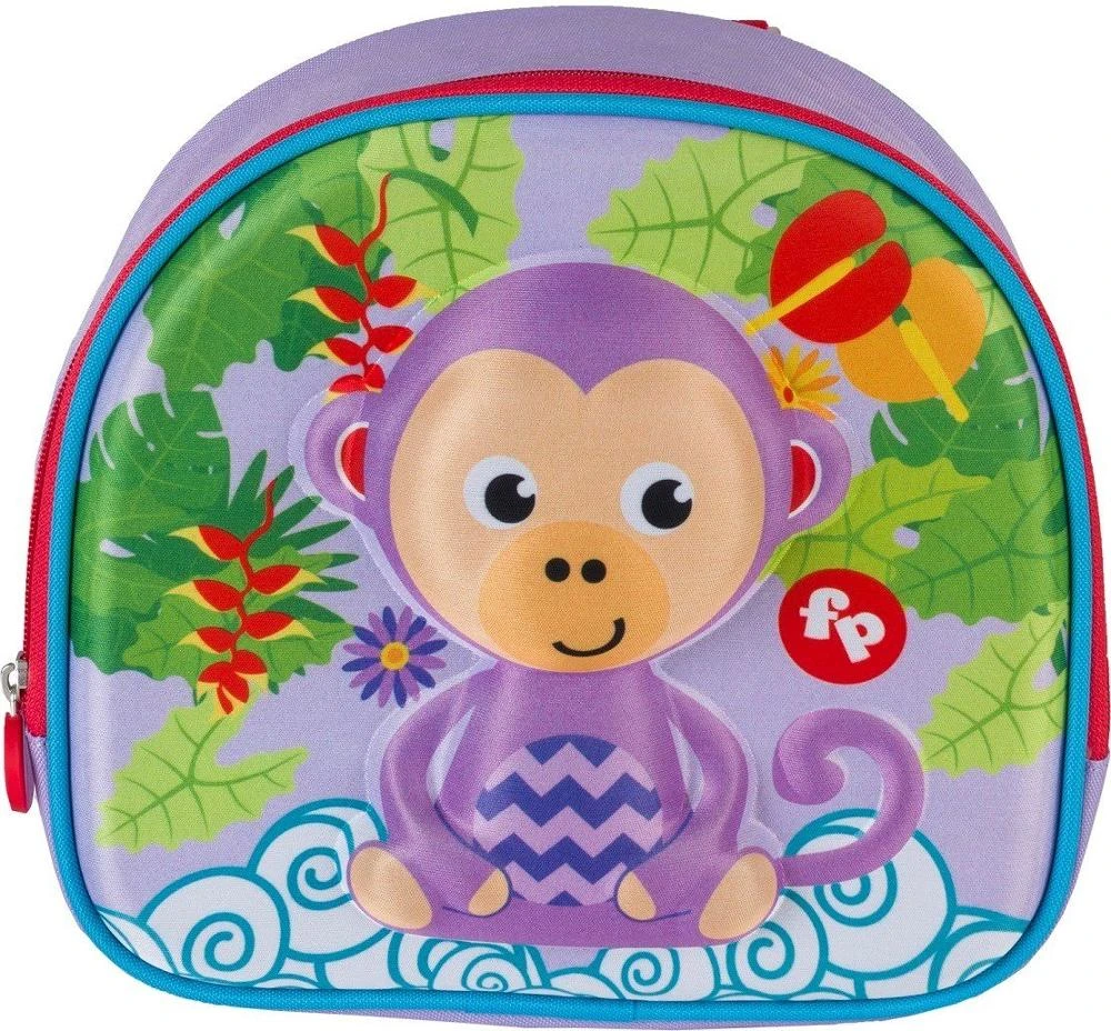 Fisher Price Mini bolsa 3D de Mono para guardería, mochilas de niños, diseño de marca, para niños pequeños, Escuela de neopreno|Mochilas escolares| - AliExpress