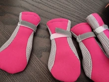 Zapatos de malla reflectante para perro y gato, medias de cachorro transpirables, Botas de lluvia antideslizantes para mascotas, protección de pata de osito cachorro para perro pequeño