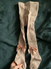 Medias de algodón para niña, princesa Bowknet, pantimedias de una pieza para niña, pantalones de bebé de primavera y otoño, medias de encaje