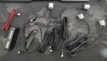 Eunavi 1set de Parktronic Kit de sensores de estacionamiento Led 4 6 8 sensores para todos los coches inversa asistencia Sistema de Control de Radar de marcha atrás