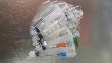 Jeringa de engarce sellada, puntas de jeringa química Blunt para pegamento líquido, tinta de aceite, 5 uds.