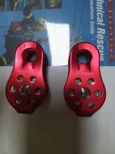 XINDA-polea de escalada en roca, herramienta de supervivencia al aire libre, aparejo de elevación alta, 5 colores