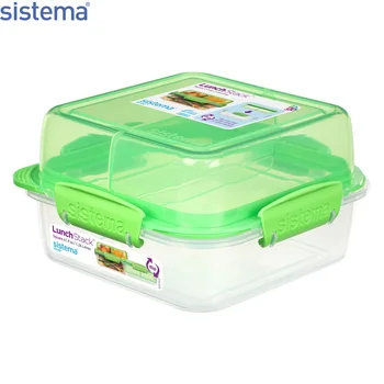 

Контейнер-трансформер Sistema "TO-GO" 1,24л, зеленый, 21610