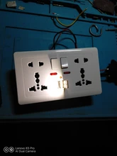 Power-Socket Switched Outlet Port Led-Indicator Dual-Usb-Charger Wall Universal Delviz