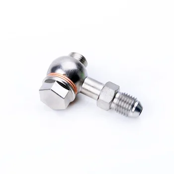 

Kinugawa Turbo Oil Feed Banjo Bolt Kit 7/16"-24 w/ 1.0mm Restrictor for Garrett GT25R GT28R GT30R Ball Bearing