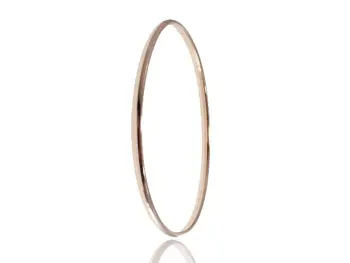

Type cana or silver bangle smooth pink fine 2.95mm